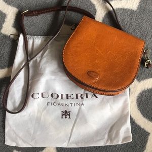 CUOIERIA FIORENTINA ITALIAN LEATHER CROSSBODY BAG